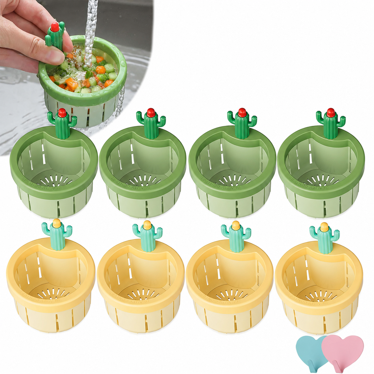 🌵𝑺𝑪𝑵𝑫𝑹®2026 Cactus-Shaped Sink Filter Basket — Hands-Free, Anti-Clogging Drain Filter