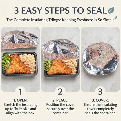 🧑‍🍳 2026 HeatLock Disposable Foil Food Covers (Reusable) — Keep Food Hot, Fresh & Bug-Free🔥