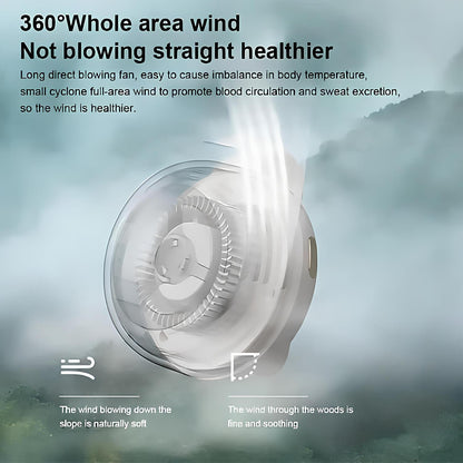 🌞💨 Portable Bladeless Cooling Fan – Hands-Free Waist Fan for Travel, Office & Outdoors ❄️🌬️