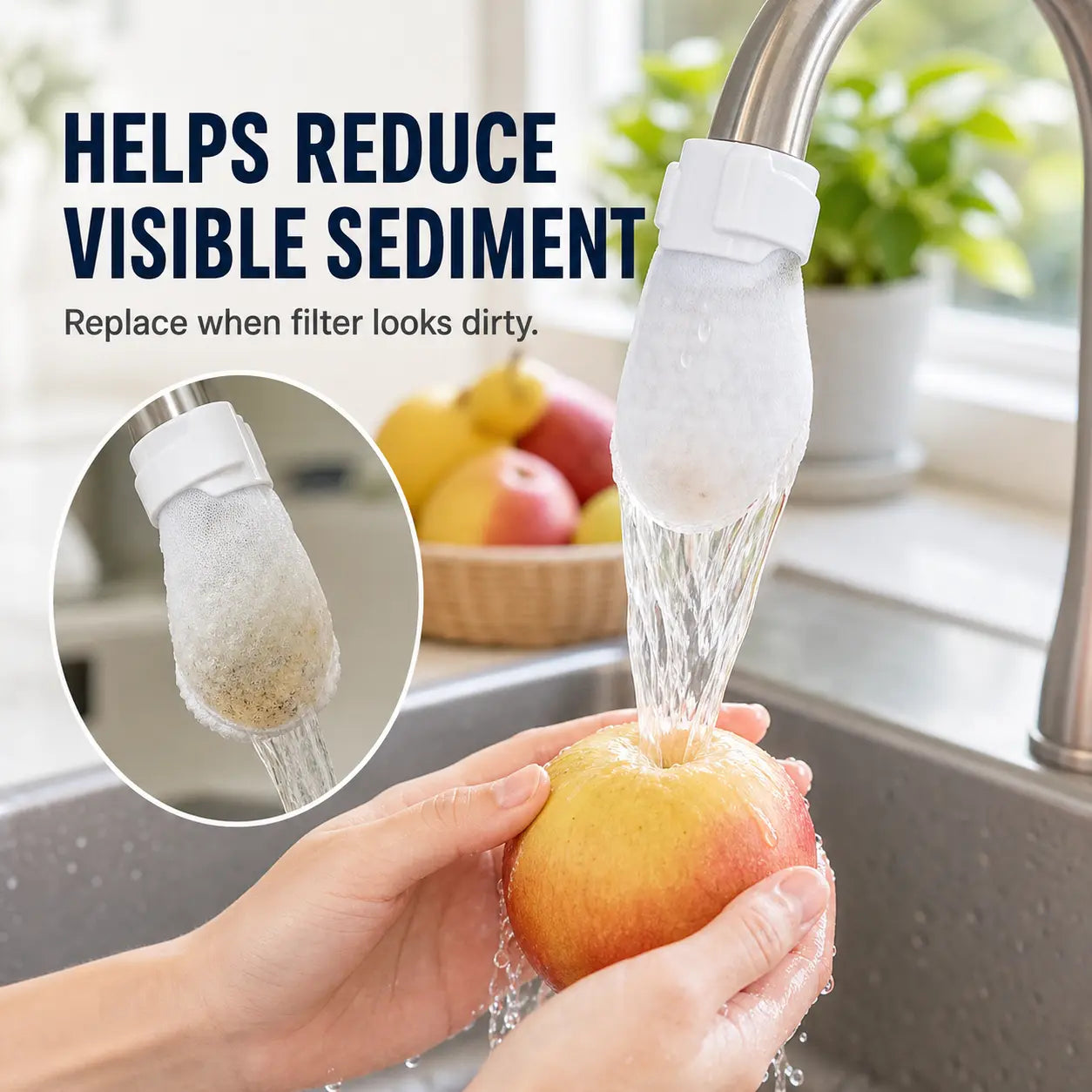 💧 Disposable Cotton Faucet Filter Bags for Cleaner Water✨