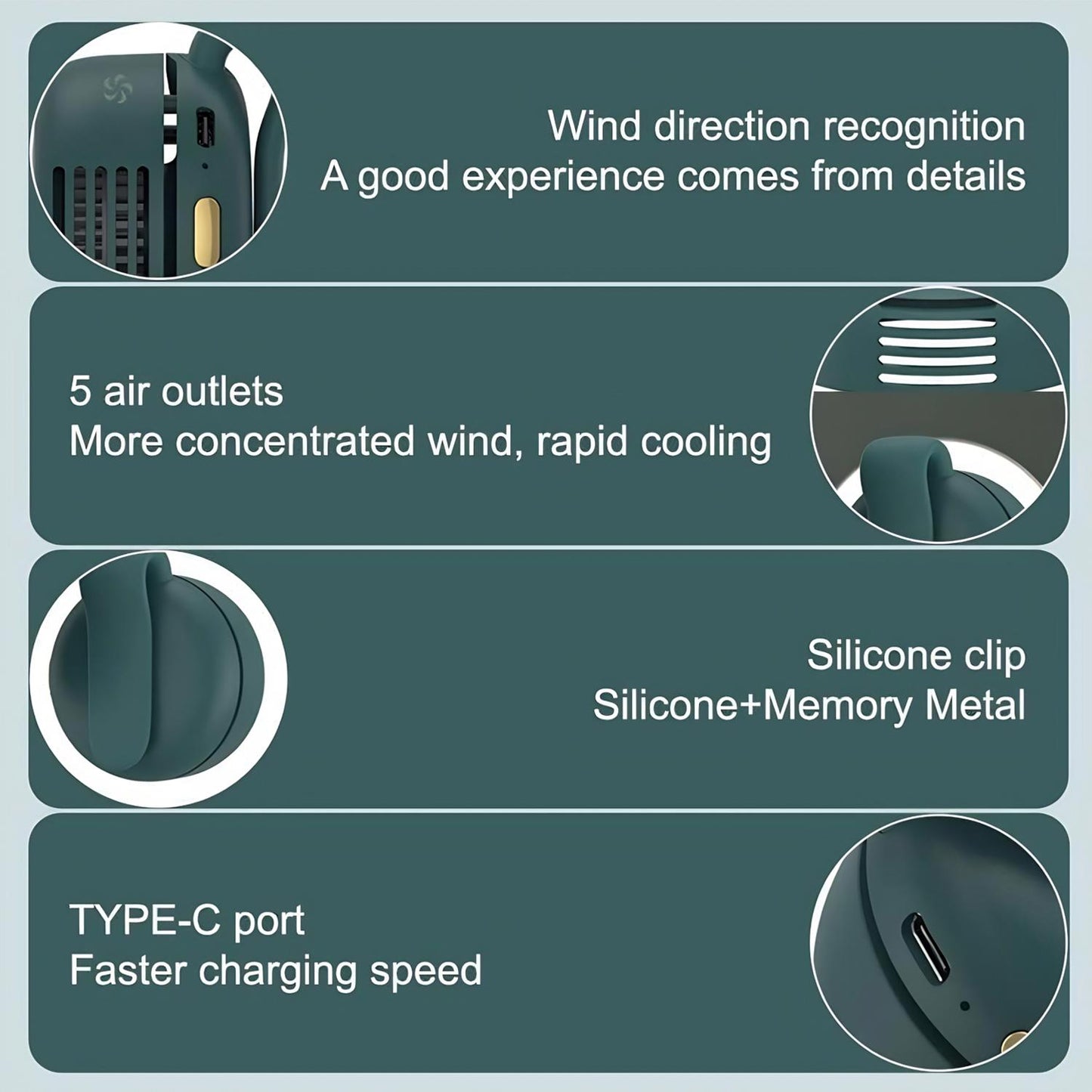 🌞💨 Portable Bladeless Cooling Fan – Hands-Free Waist Fan for Travel, Office & Outdoors ❄️🌬️