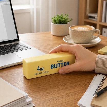 😌 Soft Butter Squishy Toy – Squeeze Away Stress, Fun Gift for All Ages 🧈