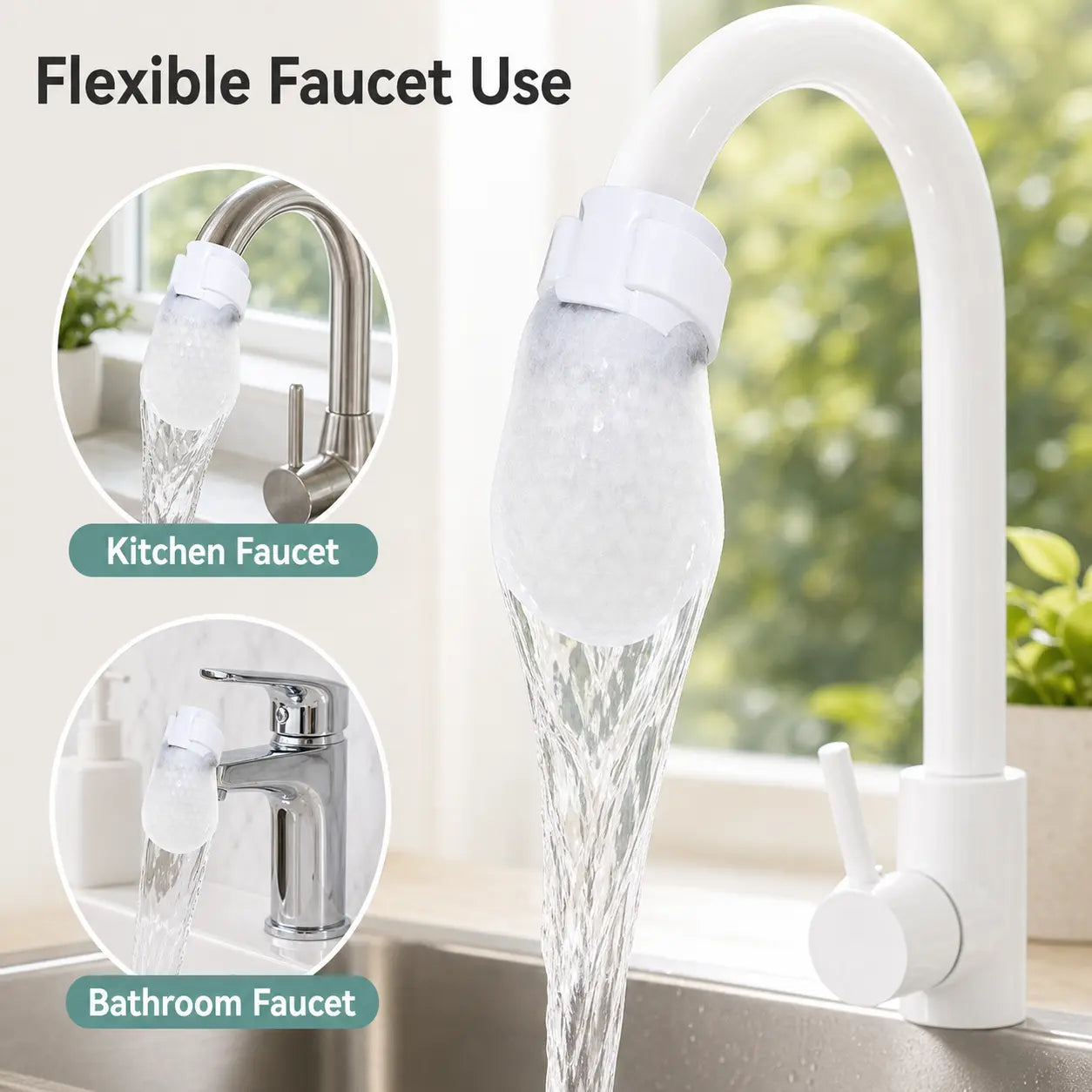 💧 Disposable Cotton Faucet Filter Bags for Cleaner Water✨