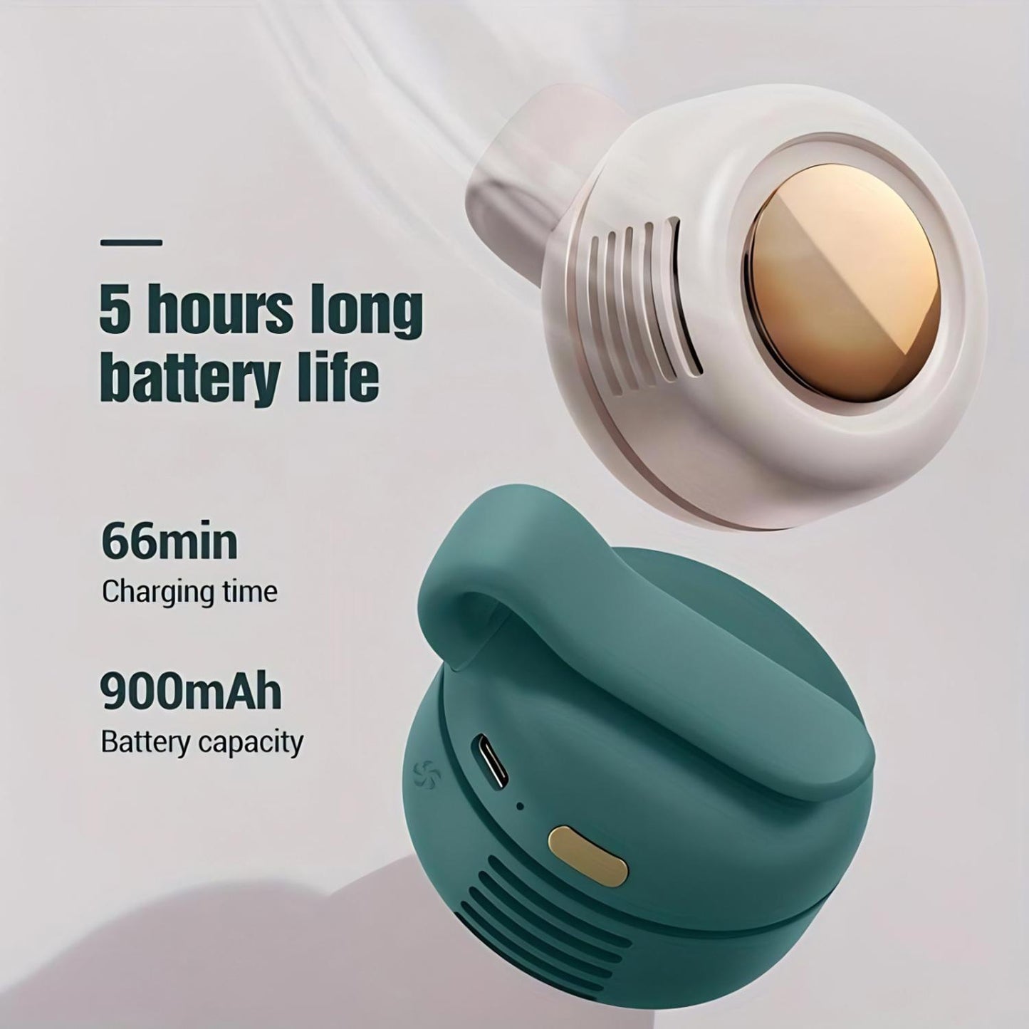 🌞💨 Portable Bladeless Cooling Fan – Hands-Free Waist Fan for Travel, Office & Outdoors ❄️🌬️