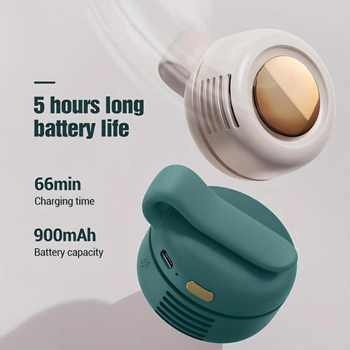 🌞💨 Portable Bladeless Cooling Fan – Hands-Free Waist Fan for Travel, Office & Outdoors ❄️🌬️