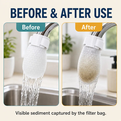 💧 Disposable Cotton Faucet Filter Bags for Cleaner Water✨