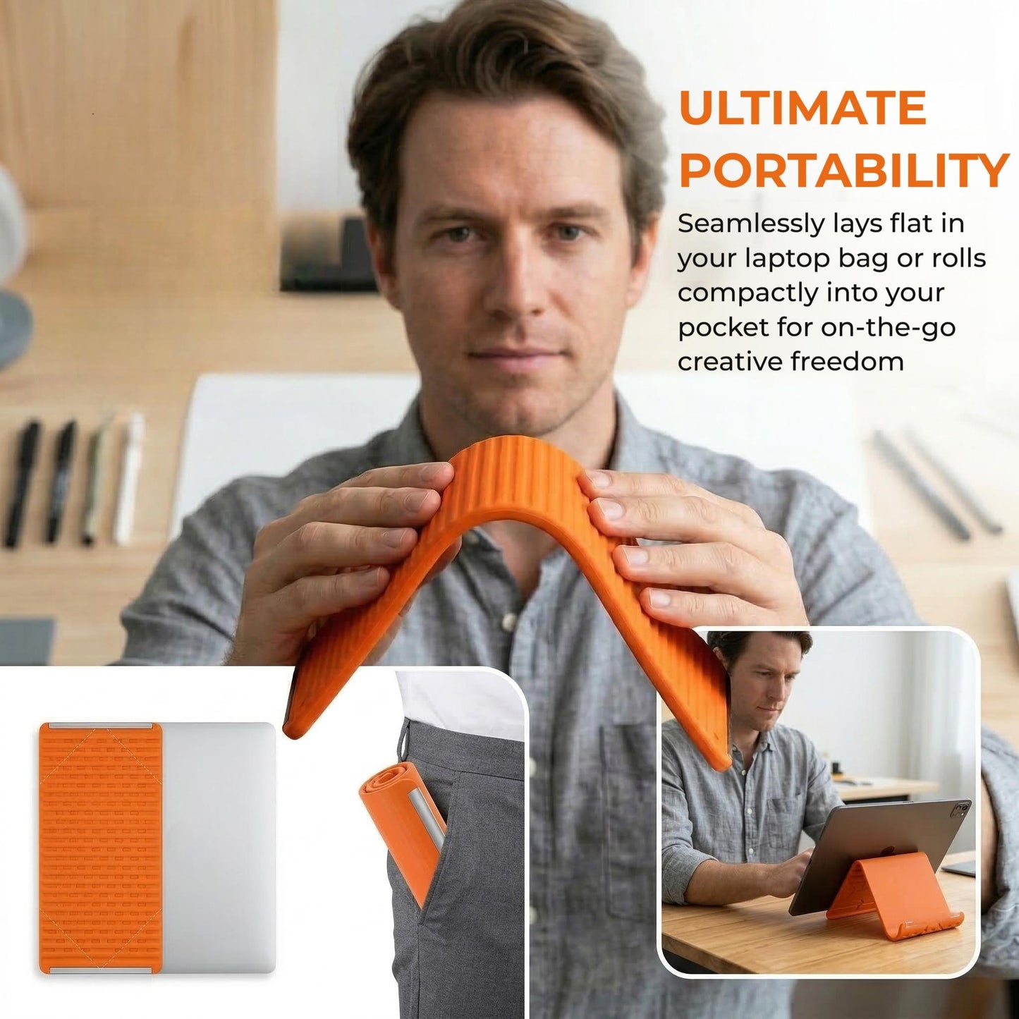 🔥 50% OFF Today Only! 📱 Foldable Phone Stand – Bend, Fold & Watch Hands-Free Anywhere! ✨