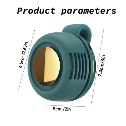 🌞💨 Portable Bladeless Cooling Fan – Hands-Free Waist Fan for Travel, Office & Outdoors ❄️🌬️