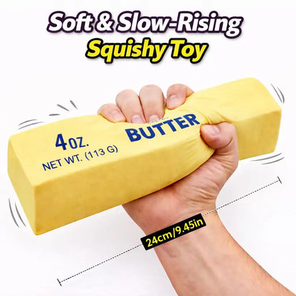 😌 Soft Butter Squishy Toy – Squeeze Away Stress, Fun Gift for All Ages 🧈