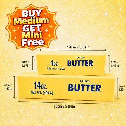😌 Soft Butter Squishy Toy – Squeeze Away Stress, Fun Gift for All Ages 🧈