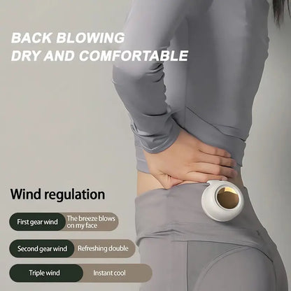 🌞💨 Portable Bladeless Cooling Fan – Hands-Free Waist Fan for Travel, Office & Outdoors ❄️🌬️