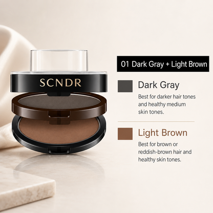 𝑺𝑪𝑵𝑫𝑹® 2026 Brow Stamp Kit with 3 Pairs of Brow Shape Stencils — Waterproof Natural Brows in Seconds