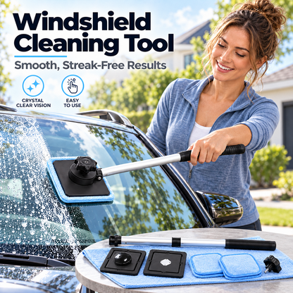 Dual-Side Magnetic Windshield Cleaner — Streak-Free Glass Kit