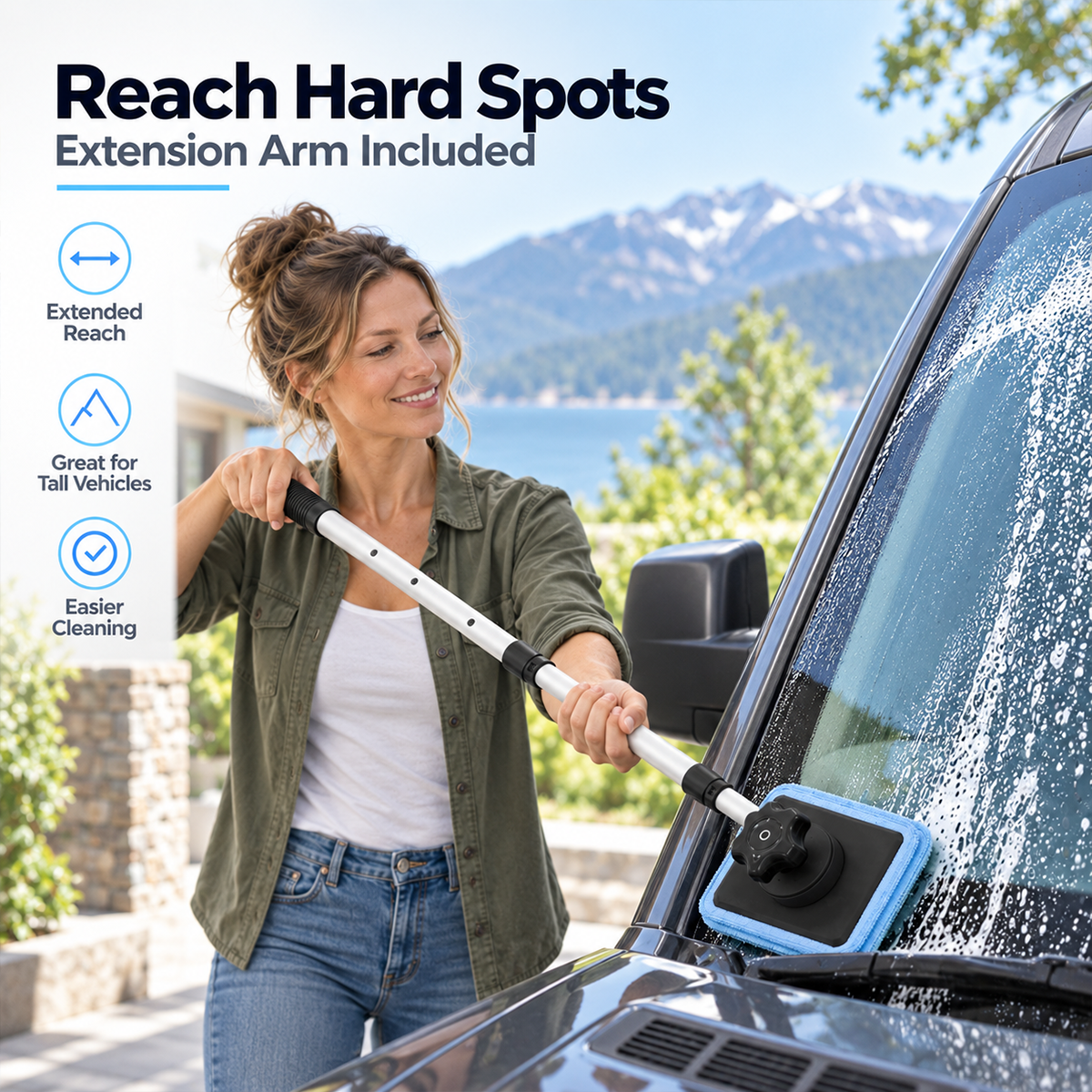 Dual-Side Magnetic Windshield Cleaner — Streak-Free Glass Kit