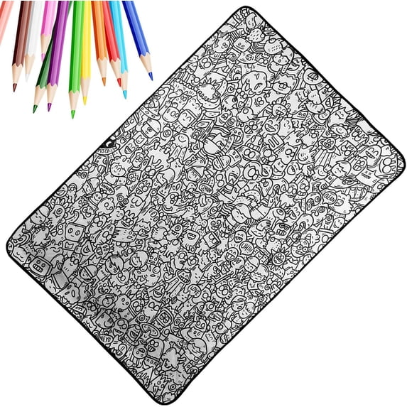🎨♻️ Reusable DIY Coloring Blanket – Perfect for Kids & Parents! 👨‍👩‍👧‍👦✨