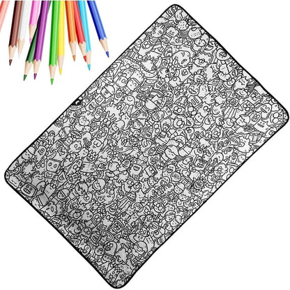 🎨♻️ Reusable DIY Coloring Blanket – Perfect for Kids & Parents! 👨‍👩‍👧‍👦✨