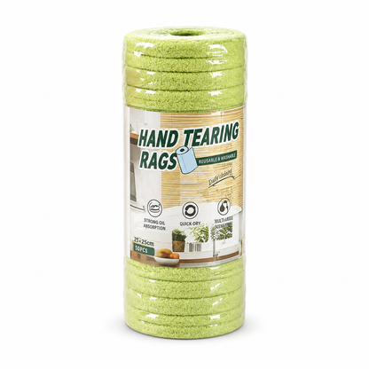 Thick Tear-Off Cleaning Cloth Roll | Reusable Absorbent Kitchen Wipes