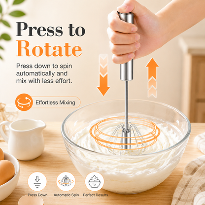 No Plug. No Battery. Just Perfectly Mixed Eggs in Seconds.