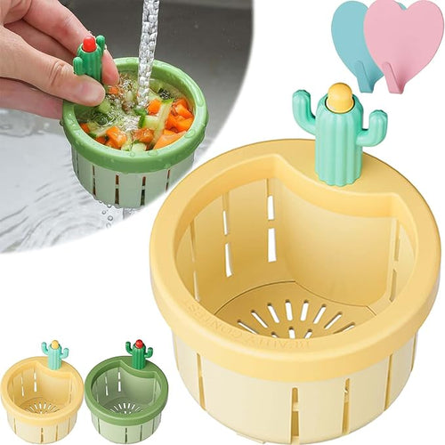 🌵𝑺𝑪𝑵𝑫𝑹®2026 Cactus-Shaped Sink Filter Basket — Hands-Free, Anti-Clogging Drain Filter