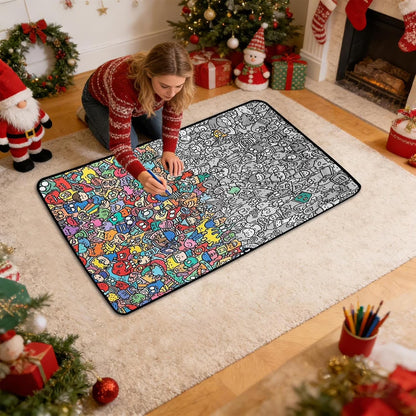 🎨♻️ Reusable DIY Coloring Blanket – Perfect for Kids & Parents! 👨‍👩‍👧‍👦✨
