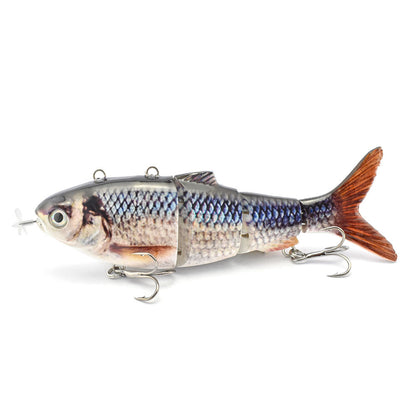 Lifelike Auto Swimming Fishing Lure – 5.12" Rechargeable Robotic Swimbait