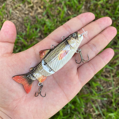 Lifelike Auto Swimming Fishing Lure – 5.12" Rechargeable Robotic Swimbait