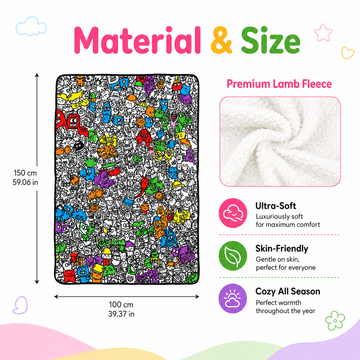 🎨♻️ Reusable DIY Coloring Blanket – Perfect for Kids & Parents! 👨‍👩‍👧‍👦✨