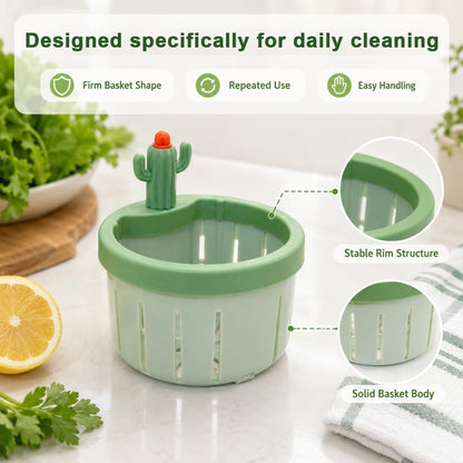 🌵𝑺𝑪𝑵𝑫𝑹®2026 Cactus-Shaped Sink Filter Basket — Hands-Free, Anti-Clogging Drain Filter