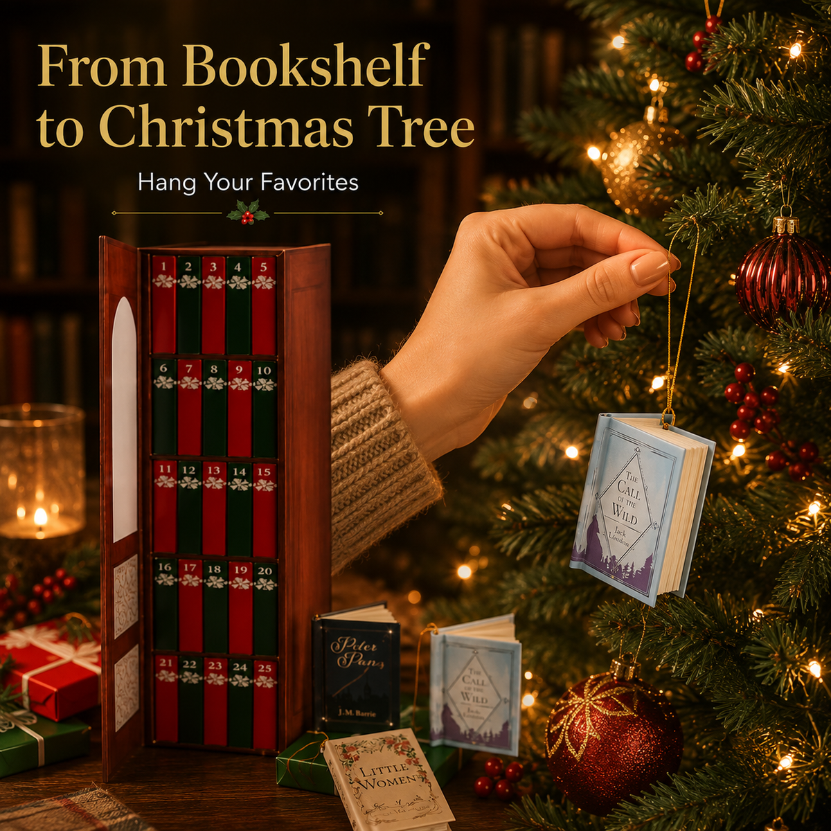 25-Day Mini Book Advent Calendar – 25 Tiny Books for Book Lovers