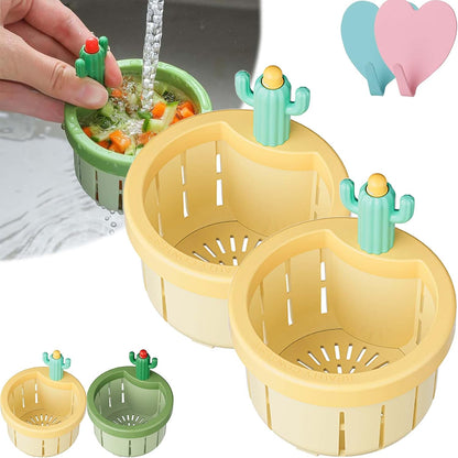 🌵𝑺𝑪𝑵𝑫𝑹®2026 Cactus-Shaped Sink Filter Basket — Hands-Free, Anti-Clogging Drain Filter