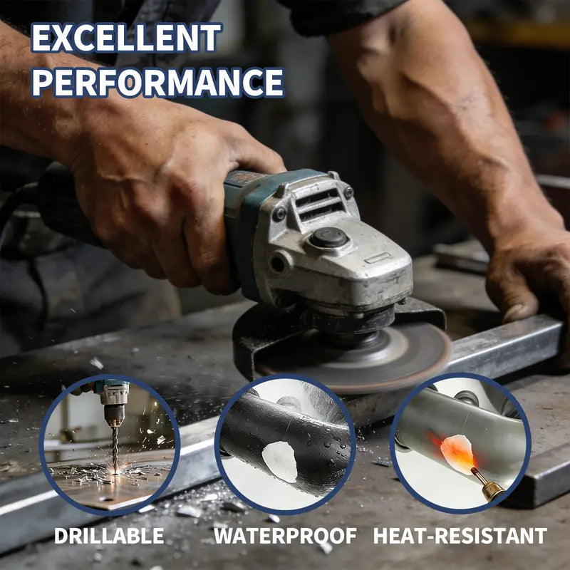 Steel-Reinforced Epoxy Repair Putty Kit – Fill Cracks, Gaps & Broken Surfaces