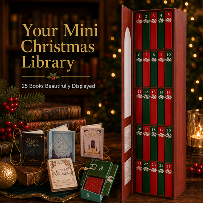 25-Day Mini Book Advent Calendar – 25 Tiny Books for Book Lovers