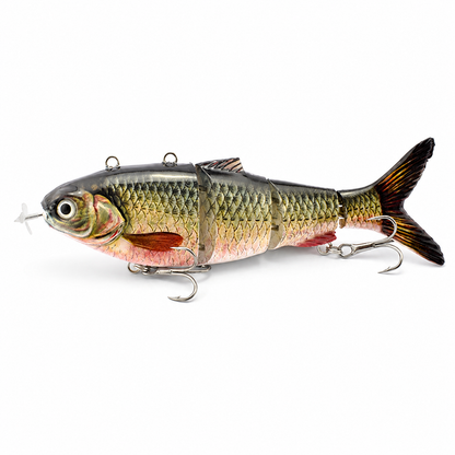 Lifelike Auto Swimming Fishing Lure – 5.12" Rechargeable Robotic Swimbait