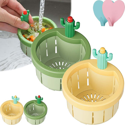 🌵𝑺𝑪𝑵𝑫𝑹®2026 Cactus-Shaped Sink Filter Basket — Hands-Free, Anti-Clogging Drain Filter
