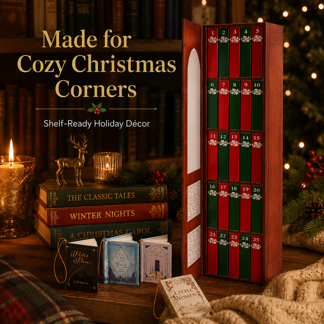 25-Day Mini Book Advent Calendar – 25 Tiny Books for Book Lovers