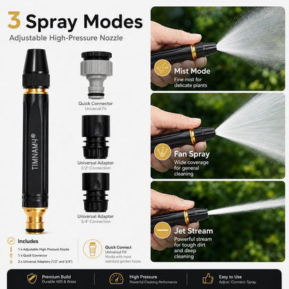 🚗LAST DAY 50% OFF TIMNAMY®Powerful High-Pressure Home Car Wash & Garden Sprayer✨✨3