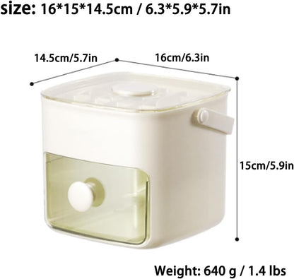 𝑺𝑪𝑵𝑫𝑹®48-Cube Press Release Ice Maker Tray with Lid & Storage Bin