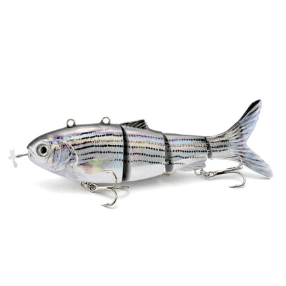 Lifelike Auto Swimming Fishing Lure – 5.12" Rechargeable Robotic Swimbait