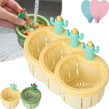 🌵𝑺𝑪𝑵𝑫𝑹®2026 Cactus-Shaped Sink Filter Basket — Hands-Free, Anti-Clogging Drain Filter