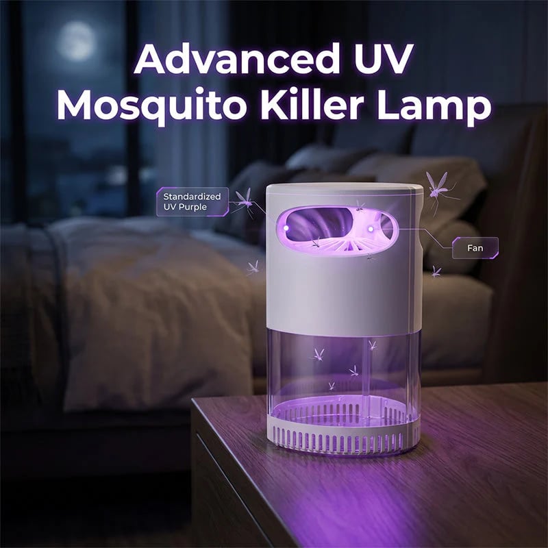 🔥HOT SALE 44% OFF🦟UV Mosquito Killer Lamp – 🔇quiet, USB, chemical-free