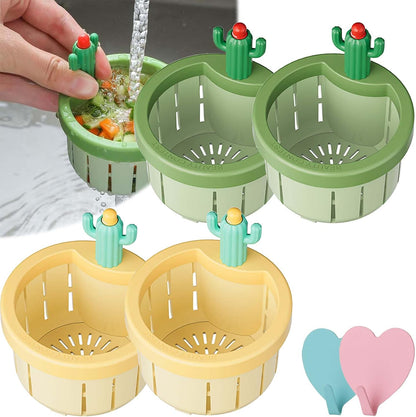 🌵𝑺𝑪𝑵𝑫𝑹®2026 Cactus-Shaped Sink Filter Basket — Hands-Free, Anti-Clogging Drain Filter