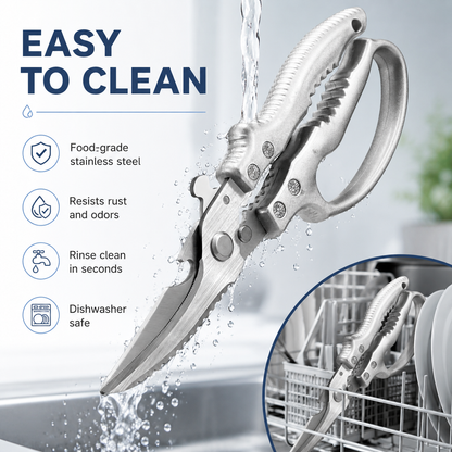 SCNDR®2026 Professional Kitchen Poultry Shears with Safety Lock