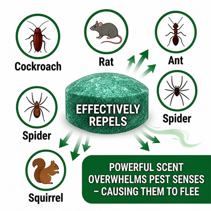 🐭 Keep Rodents Away Naturally – 12-Pack Peppermint & Lemon Repellent Balls 🌿