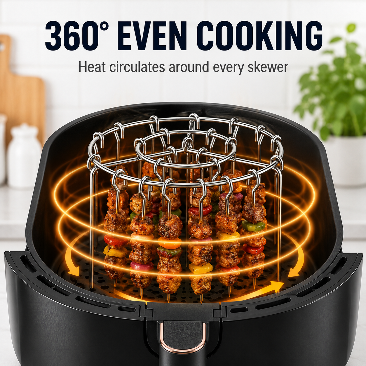 🔥 Air Fryer Kebab Rack – Easy Indoor BBQ 🍢