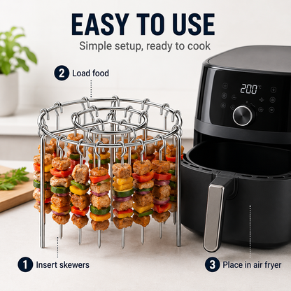 🔥 Air Fryer Kebab Rack – Easy Indoor BBQ 🍢