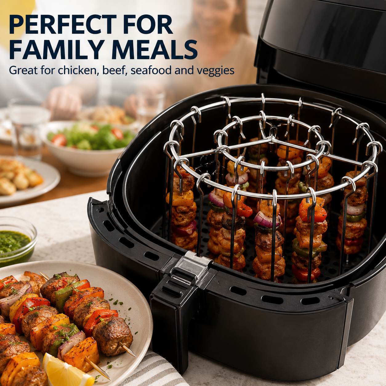 🔥 Air Fryer Kebab Rack – Easy Indoor BBQ 🍢