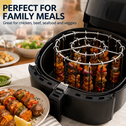 🔥 Air Fryer Kebab Rack – Easy Indoor BBQ 🍢