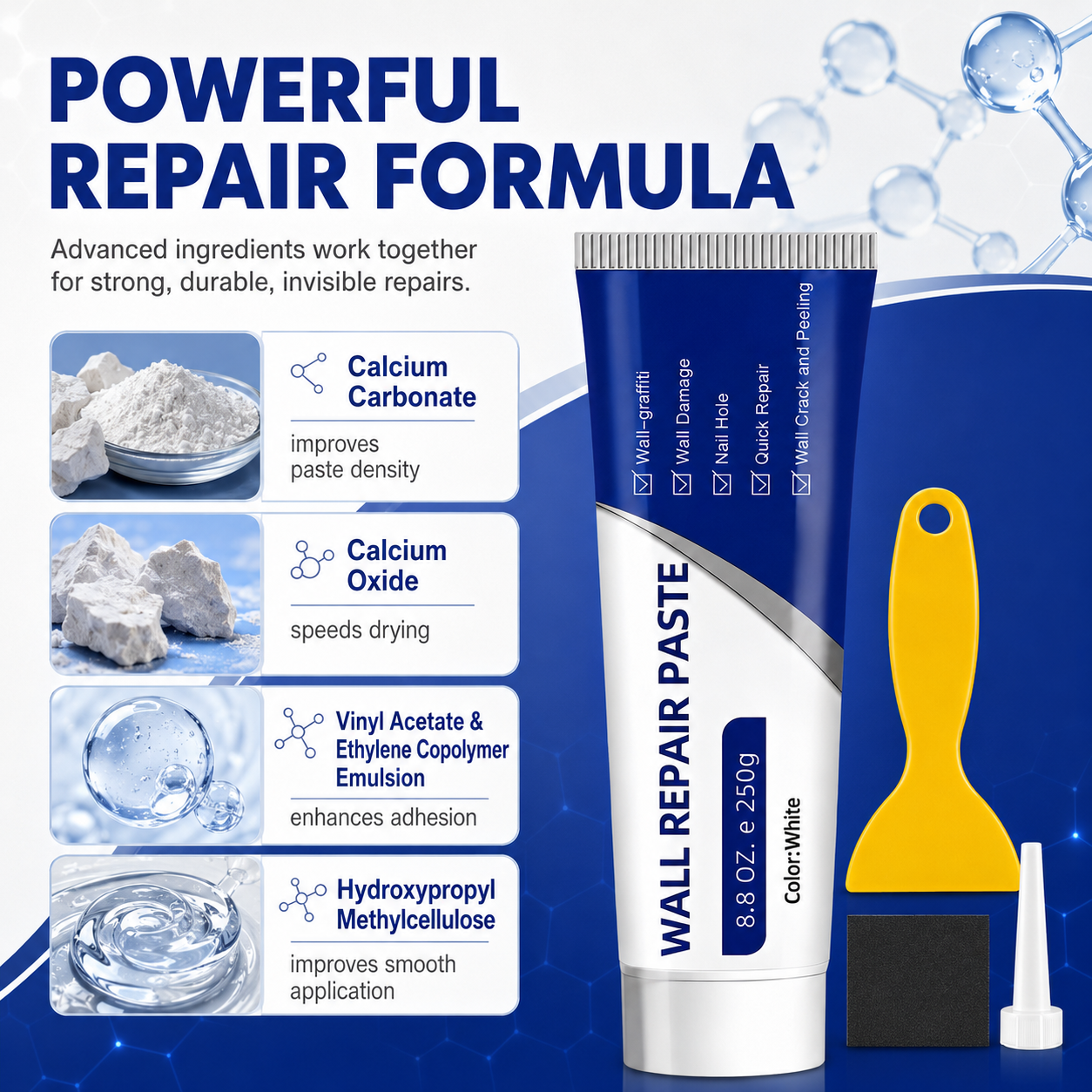 2026 Large Capacity Waterproof Wall Repair Paste 🏠✨ Crack & Hole Fix