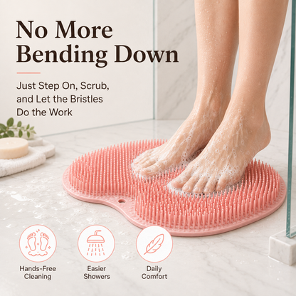 🚿🦶 Foot Spa Scrubber Mat — No More Bending