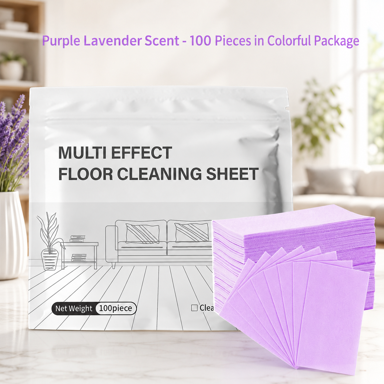 ✨𝑺𝑪𝑵𝑫𝑹® 2026 Multi-Effect Floor Cleaning Sheets — 300PCS Easy-Dissolve Mop Cleaner